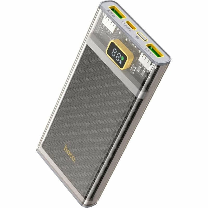 Внешний аккумулятор Hoco J103 DISCOVERY EDITION GRAY 10000mAh 2xUSB-A/USB-C, 2127345
