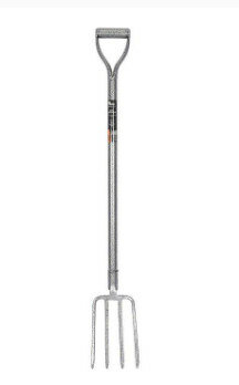 Вилы Копальные 4 х зубые рельс  сталь Урожайная сотка с цельномет чер V ручка