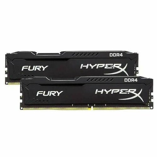 Оперативная память Kingston Fury HyperX DDR4 2666 МГц Черный 2x16 ГБ HX426C16FBK232 7000₽