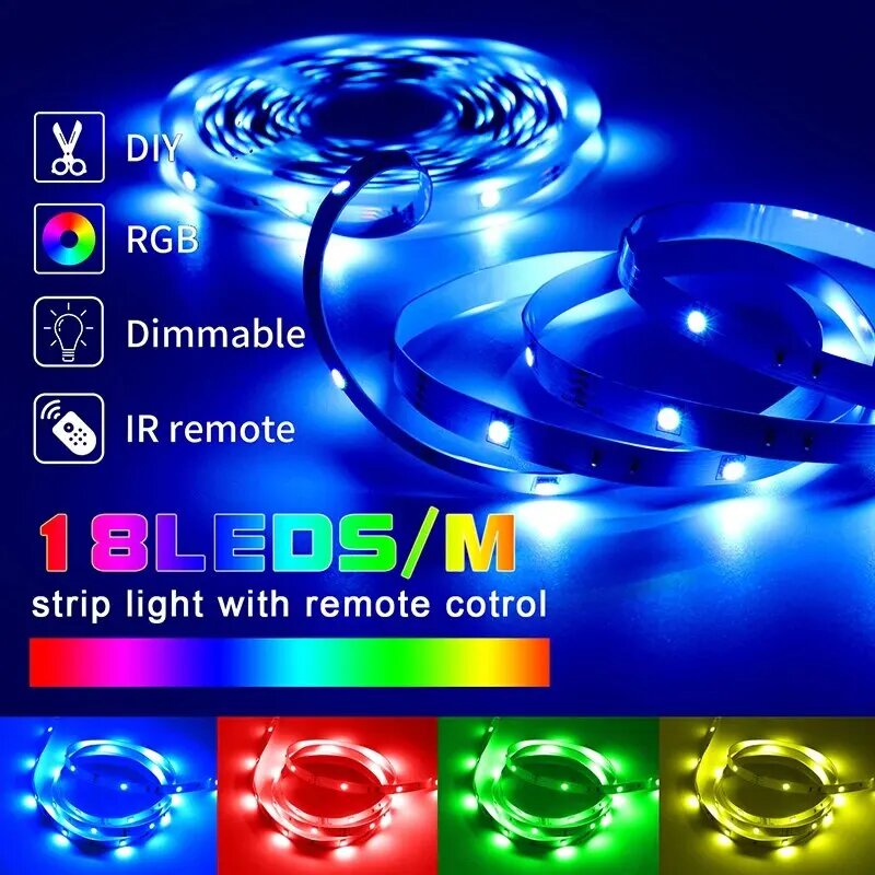 Светодиодная лента RGB 5050, 1-30 м, с подсветкой, 20m, Wifi controller — фото 1