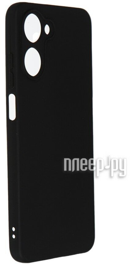 Силиконовый чехол для Realme 10 (4G) / Реалми 10 (4джи) DF rmCase-25 (black) цветной, бампер, противоударный, защитный — фото 1