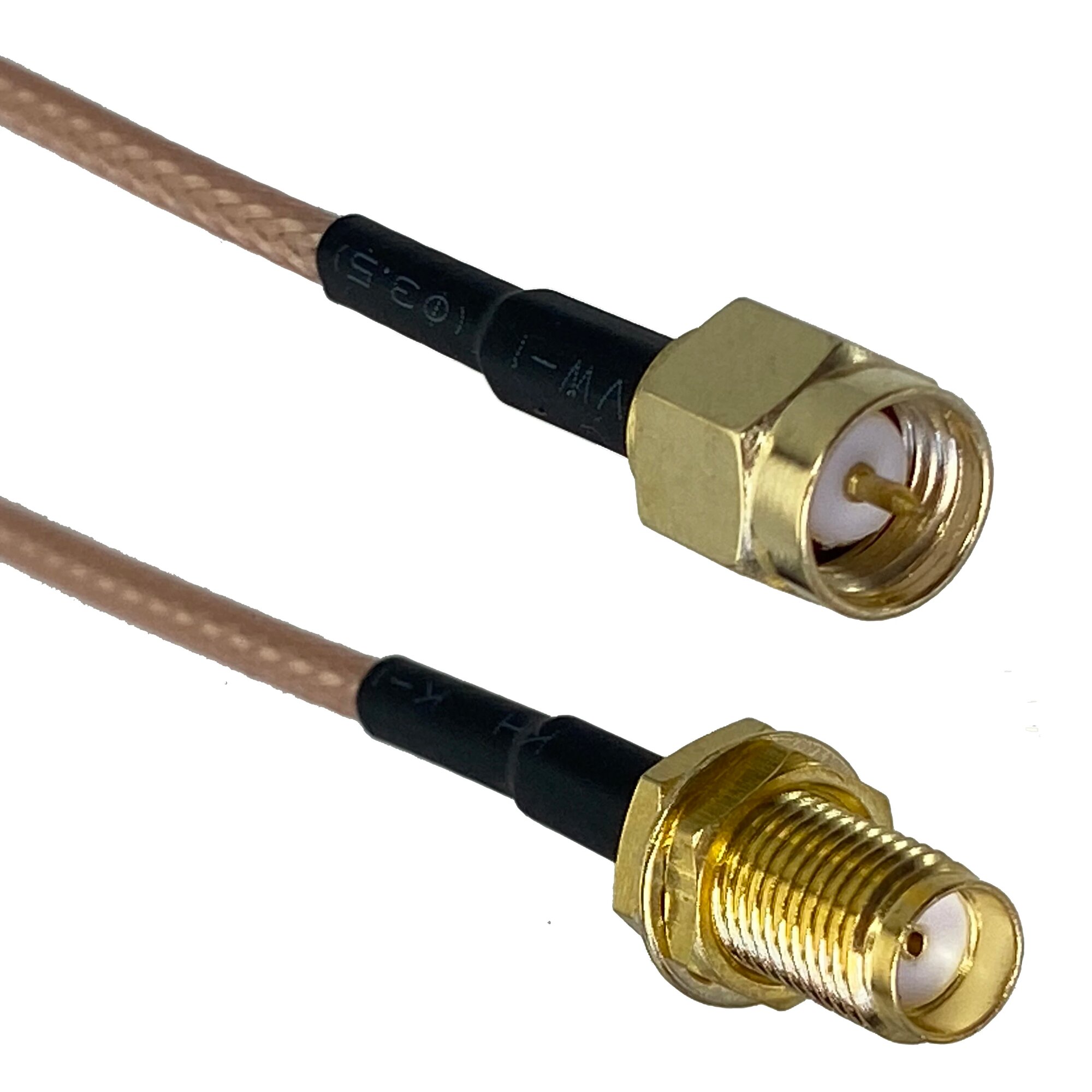 RG316 RG174 Кабель SMA штекер к SMA штекеру и гнездо Гайка Переборка прямой и прямой угол RF Перемычка косичка 4 дюйма ~ 5 м, 316 SMA M to SMA F, 10FT (3M)