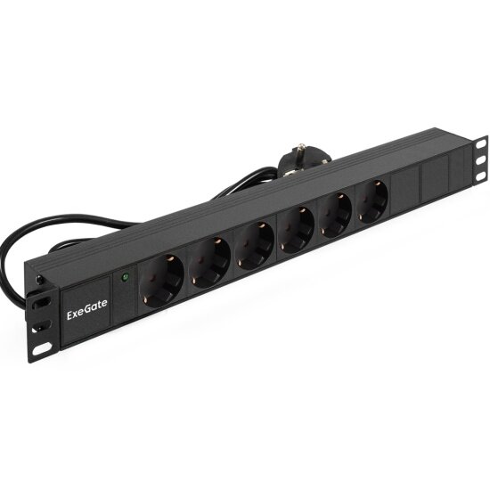 Блок розеток Exegate ServerPro PDU-19H603 Al-6S-EU2.5CU (EX280828RUS)