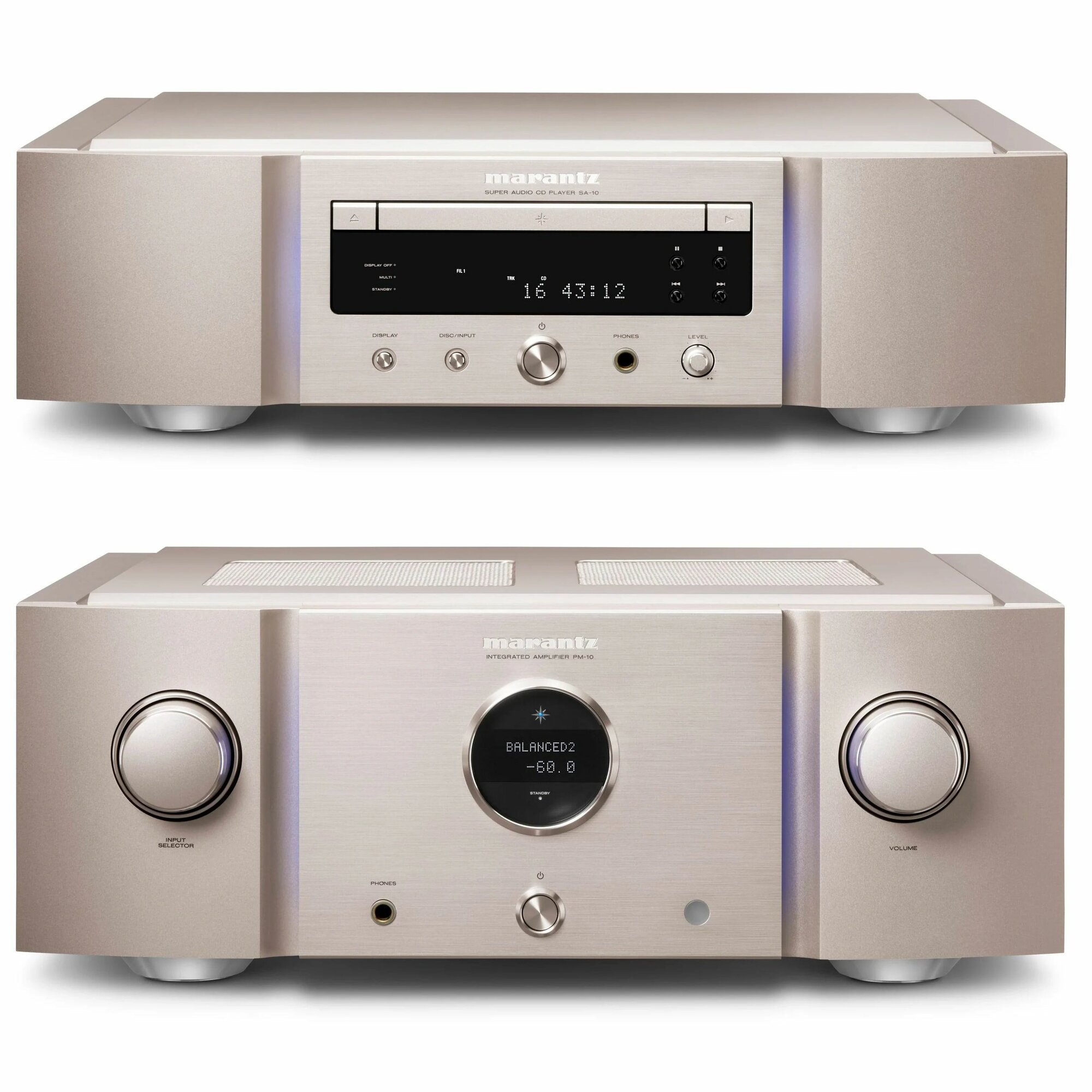 Стереокомплект Marantz PM-10 + Marantz SA-10 Silver/Gold