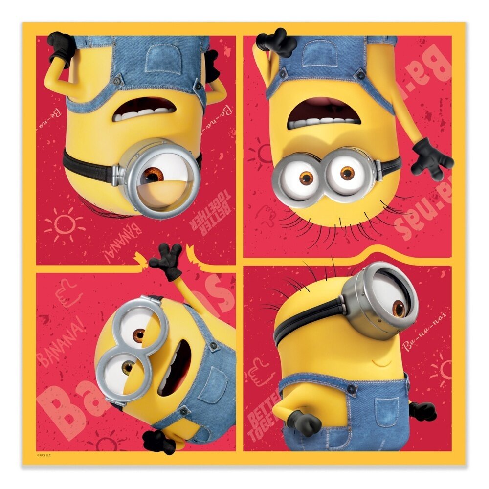 Салфетки бумажные ND Play Minions 2, трехслойные-2, 33х33 см, 20 шт, 3D дизайн (287112) — фото 1