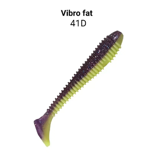 Силиконовая приманка мягкая съедобная Crazy Fish Vibro Fat 4' 10.00 см 15-100-41d-6 4 шт.