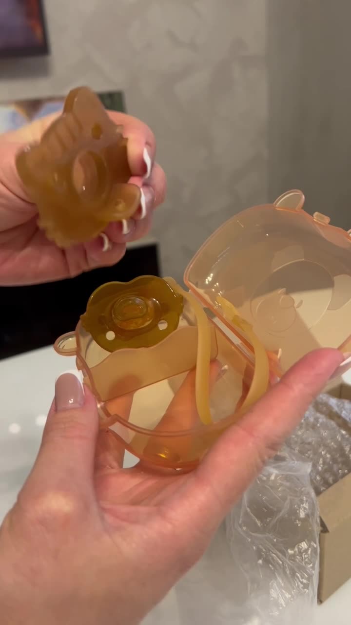 Ортодонтическая пустышка Mamontenok, 2 штуки, день/ночь, ультрамягкая, силикон — фото 1