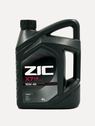 Изображение товара Масло моторное ZIC X7 LS 10w-40, 4 литра, синтетическое, для авто