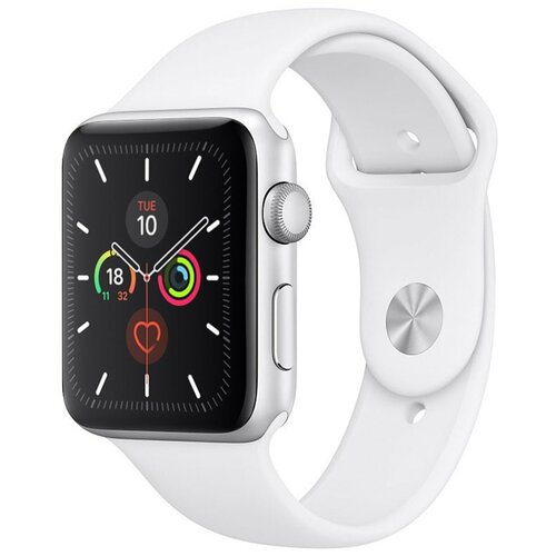 Силиконовый ремешок на Apple Watch 38-40-41 мм, Series 1-7 и SE / Сменный браслет для смарт часов Эпл Вотч 1, 2, 3, 4, 5, 6, 7, СЕ / Белый