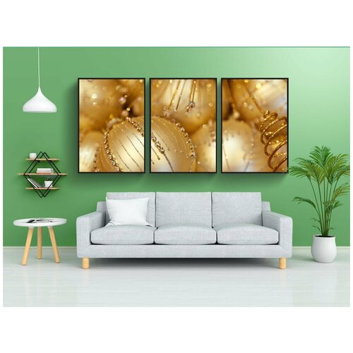 фото Набор модулных постеров для интерьера "задний план, мяч, безделушка" 60x90 см. в тубусе, без рамки lotsprints