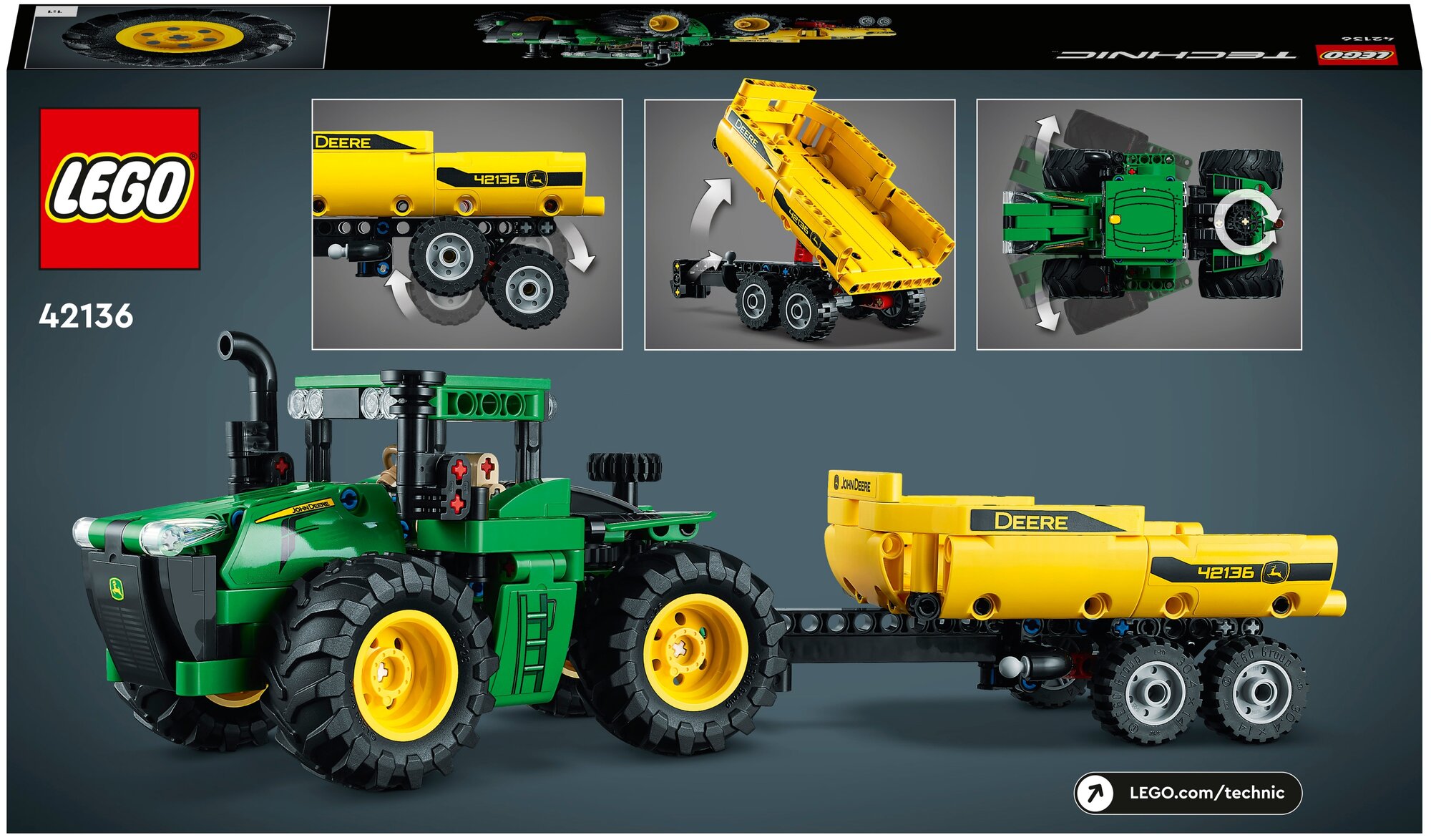 Конструктор Lego ® Technic™ 42136 John Deere 9620R 4WD Tractor