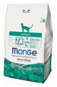 Monge корм для кошек для выведения шерсти (cat hairball)