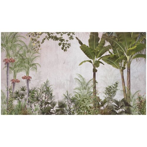 Фотообои Уютная стена Дикие пальмы 470х270 см Бесшовные Премиум (единым полотном)