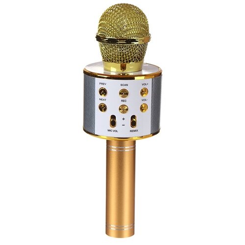 Караоке-микрофон Red Line золотой беспроводной 123500₽