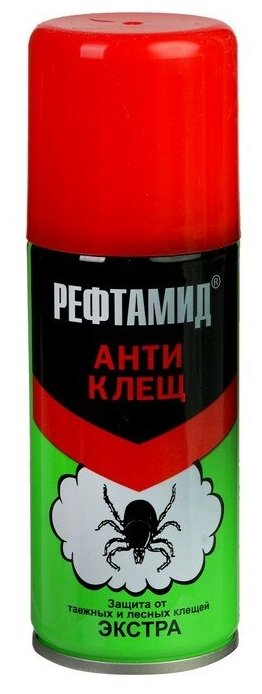 Аэрозоль "Рефтамид", Антиклещ, Экстра, 100 мл 2269117