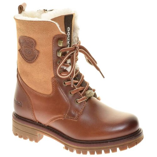 фото Ботинки dockers женские зимние, размер 40, цвет коричневый, артикул 26647