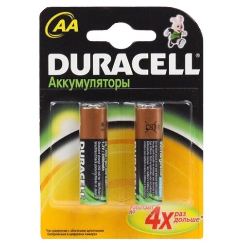 фото Duracell / аккумулятор hr6 aa 2450мач ni-mh 2 штуки