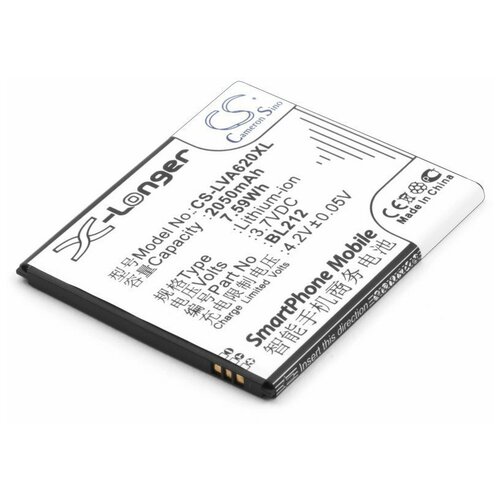 фото Аккумулятор для lenovo a620 a628t a708t s580 s898t bl212 bl225 cameron sino