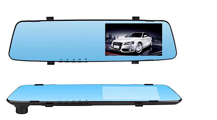 Видеорегистратор Vehicle BlackBOX DVR T605 HD зеркало с двумя камерами BlackBox 1080p
