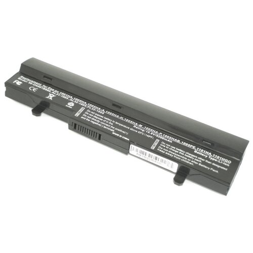 аккумуляторная батарея anybatt 11 u2 1191 6600mah для asus eee pc 1005pe eee pc 1005hag eee pc 1001pg eee pc 1001hag eee pc 1101 eee pc 1005pr eee pc 1005h eee pc 1001pq eee pc 1005hab eee pc r105 eee pc 1005ha v eee pc r101 Аккумуляторная батарея iQZiP для ноутбука Asus Eee PC 1001 1005 5200mAh OEM черная