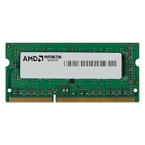 Оперативная память AMD Radeon SO-DIMM DDR3 8GB 1600 R5 Entertainment Series Black R538G1601S2S-U Non-ECC CL11 15V RTL 194300₽