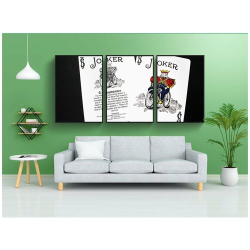 фото Набор модулных постеров для интерьера "карта, шутник, палуба" 60x90 см. в тубусе, без рамки lotsprints