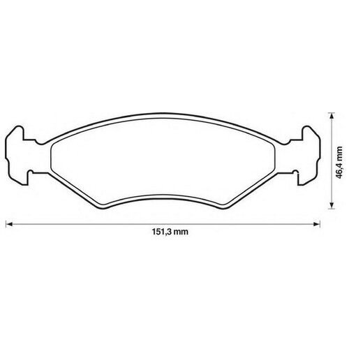 BENDIX 572388B Колодки тормозные передние KIA Sephia 4шт.