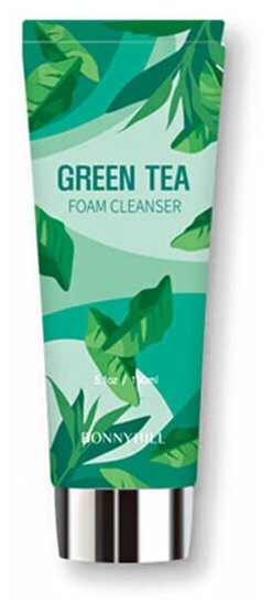 Очищающая пенка с экстрактом зеленого чая BONNYHILL Flower Cleansing Foam Green Tea, 150 ml