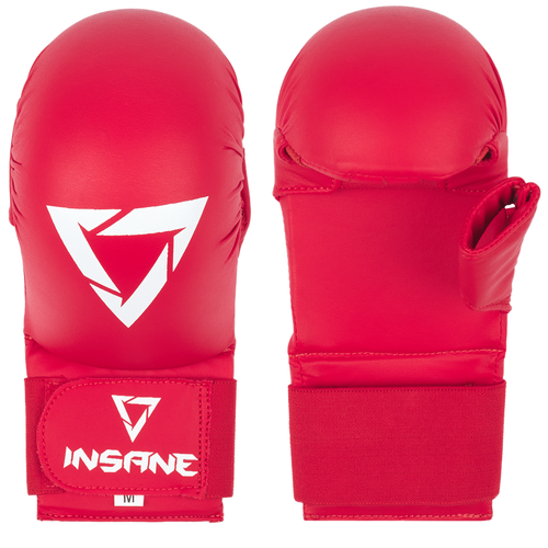 Накладки для карате с защитой пальца Insane Scorpio, пу, красный размер M