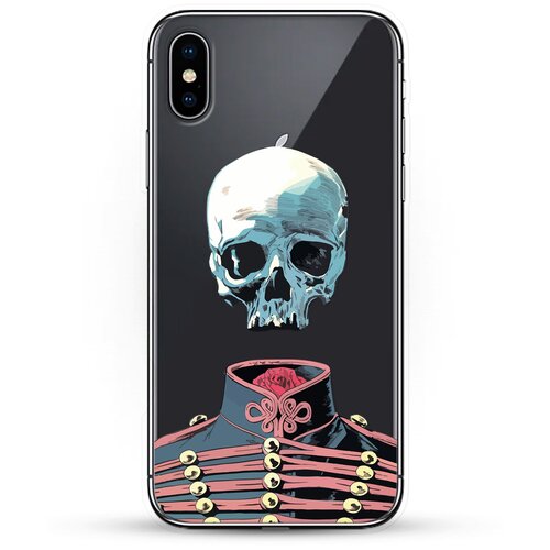 фото Силиконовый чехол череп на apple iphone xs max andy & paul