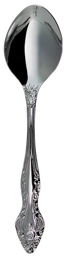 Ложка столовая Тройка, h-19 см, толщина 2 мм, цвет серебряный 12 шт