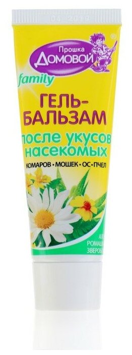 Гельбальзам после укусов насекомых Домовой Прошка с экстрактом алоэ 30 мл