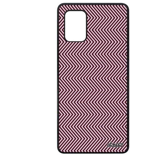 фото Противоударный чехол для мобильного // galaxy a71 // "зигзаг" движение треугольник, utaupia, фиолетовый