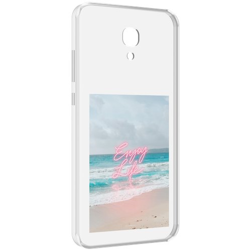 Чехол MyPads красивый пляж для Meizu M6 (M711Q) задняя-панель-накладка-бампер