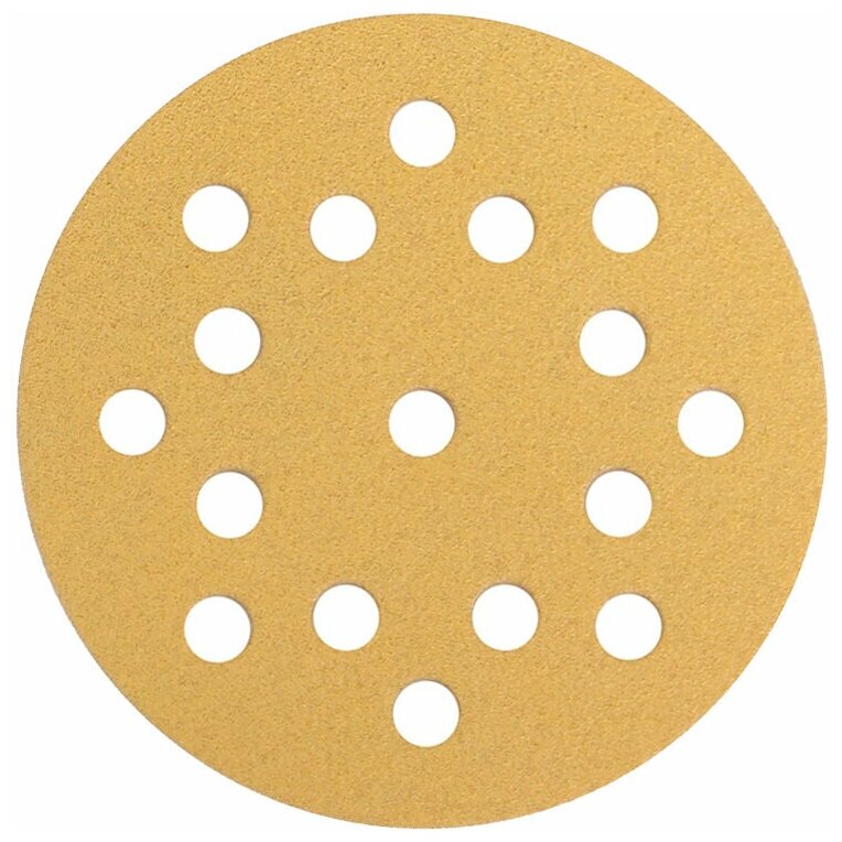 Шлиф круг на бум основе липучка GOLD 125мм 17отв Р40 (уп. 10шт) - фотография № 2