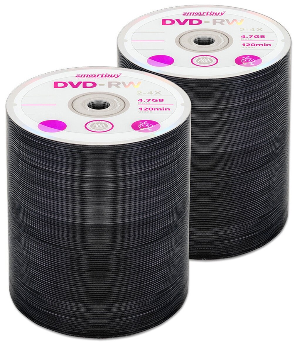 Диск SmartBuy DVD-RW 4,7Gb 4x bulk, упаковка 50 шт.