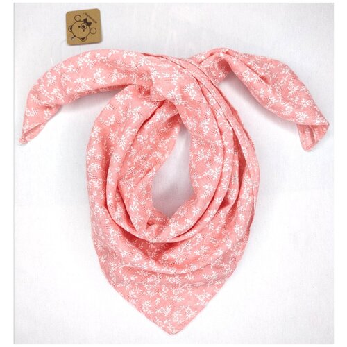 платок 60х60 cм 100% хлопок miyouxiong розовый бабочка