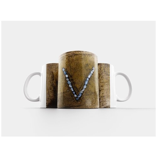 фото Кружка "алфавитный символ, буквы алфавита, алфавитный" 320 мл lotsprints