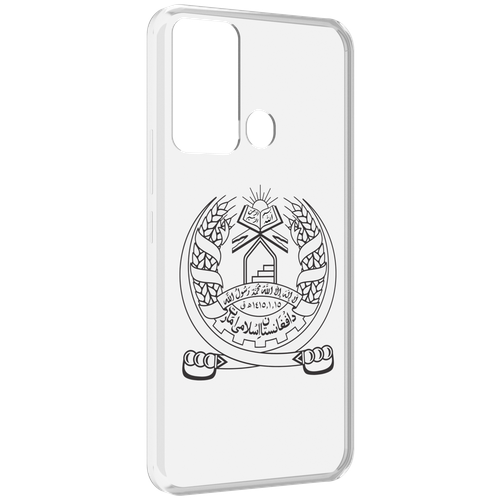 Чехол MyPads герб-афганистан для Infinix Hot 12i задняя-панель-накладка-бампер