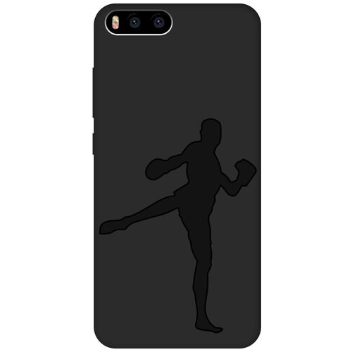 Матовый чехол Kickboxing для Xiaomi Mi 6 / Сяоми Ми 6 с эффектом блика черный матовый чехол kickboxing w для xiaomi mi 6 сяоми ми 6 с 3d эффектом черный