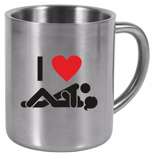 фото Металлическая кружка i love sex drabs