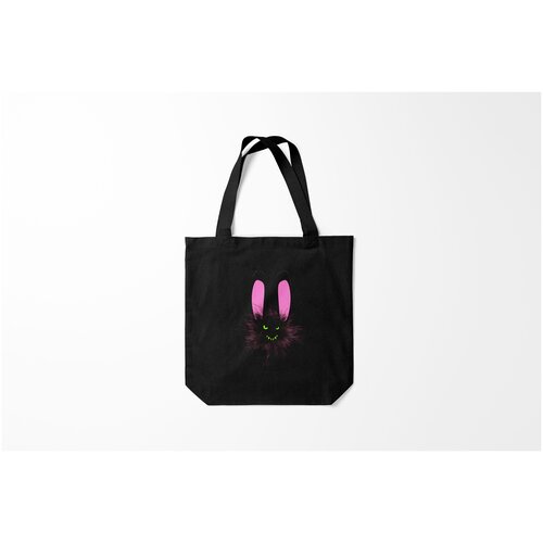 фото Сумка-шоппер / 40х40 см / звери / зайчики мрачный зайчик burnettie