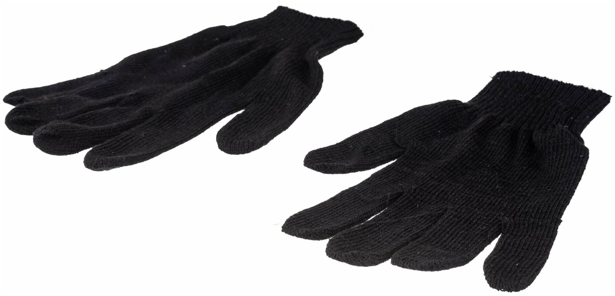 Перчатки (gloves) ХБ 10кл. 4 нитки с ПВХ покрытием черные (10 пар) / PPE-006 - фотография № 8