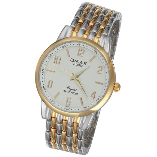 Наручные часы на браслете Omax HBJ 133-3-7 комбинированный цвет золото с серебром белый циферблат