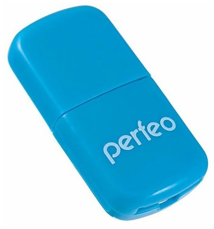 Картридер Perfeo Card Reader Micro SD (PF-VI-R009-Blue)