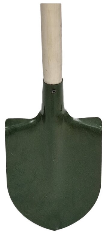 Лопата штыковая (ЛКО) в порошковой окраске 18х19,5 см с черенком 1 м