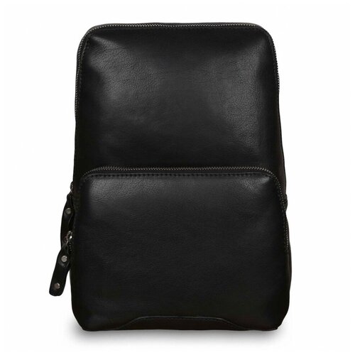 Мужской кожаный рюкзак Ashwood Leather Slingo Black