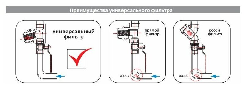 Универсальный фильтр Valtec VT.386.N.06