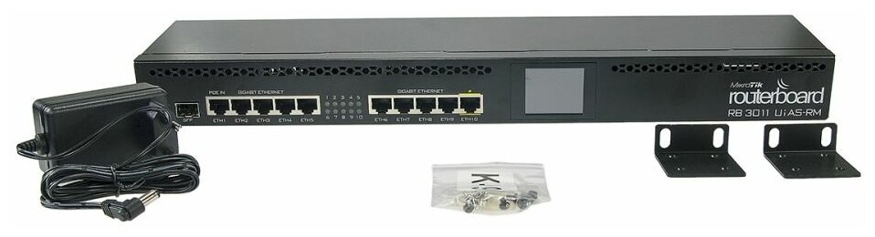 Маршрутизатор MikroTik RouterBoard RB3011UiAS-RM 10xGbLAN 1xSFP