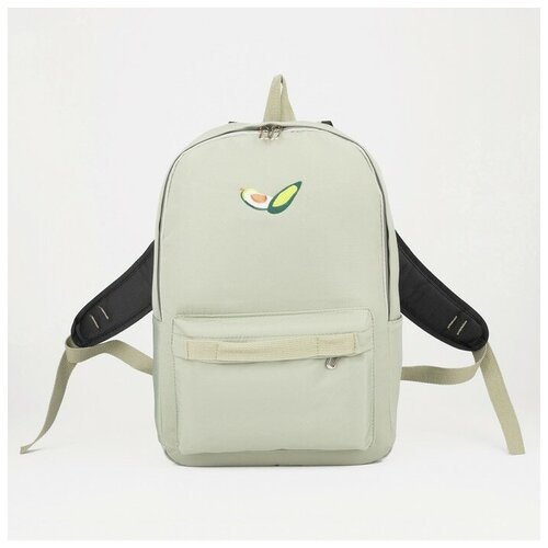 Рюкзак, отдел на молнии, наружный карман, сумочка, цвет зелёный
